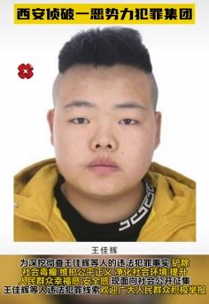 西安打掉一恶势力犯罪集团并向社会征集犯罪线索