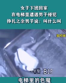 女子下班回家电梯内遭遇男子猥亵