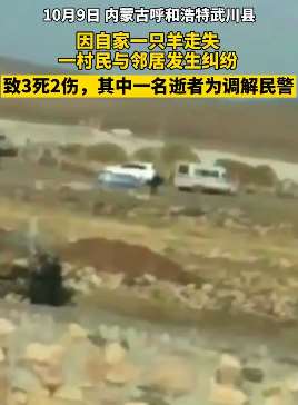 内蒙古一村民与邻居产生纠纷 持刀杀害3人刺伤2人被抓