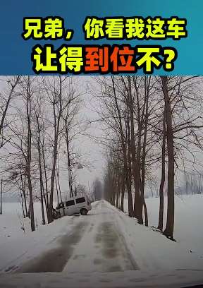 搞笑让车：兄弟你看我这车让的到不到位！