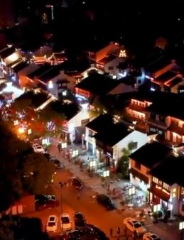 航拍崇安寺（锡金公园）夜景，没来过的先看看吧！