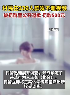 陕西一村民在老乡微信群发淫秽视频被处罚