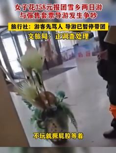 女子358元报团雪乡2日游与导游起争执