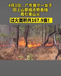女子祭祖引发山火被刑拘