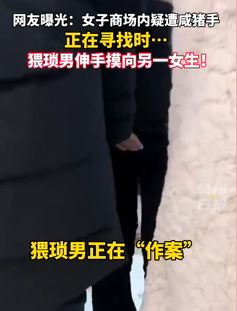 鸡西一女孩商场内遭陌生男子咸猪手