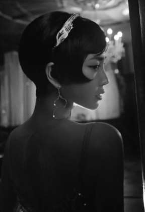 Angelababy短发名伶造型