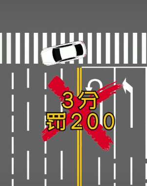 交规:你知道吗?斑马线上这样调头3分罚200!