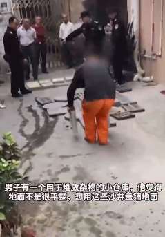 佛山一男子连偷19个沙井盖 被抓后称只想用其铺地