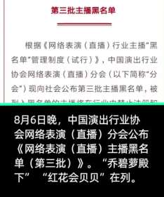 乔碧萝被纳入直播黑名单，五年内禁播！