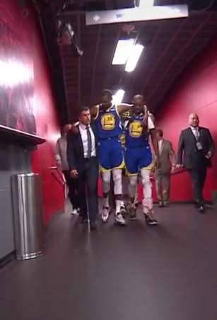 G5关键一战杜兰特再度因伤被扶下场