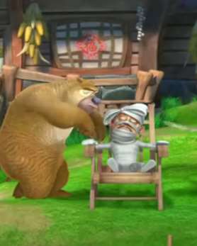 熊出没：熊大熊二照顾摔成骨折的光头强，没成想他是假装的！