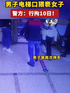 广州一男子电梯口猥亵女子被行拘10日