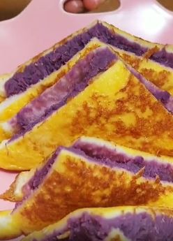 紫薯三明治的做法，早餐吃这个很有食欲！
