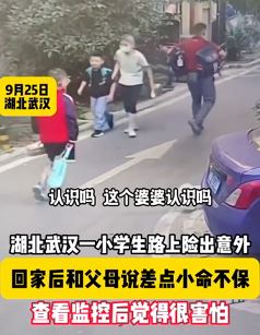 网曝武汉一小学生被陌生老人险骗走