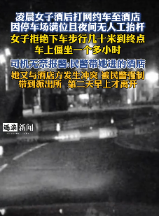 女子酒后打网约车因小事与司机起争执