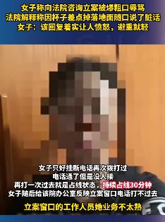 驻马店一女子曝向法院咨询立案被爆粗口辱骂