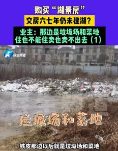 业主买湖景房 交房六七年仍未建湖