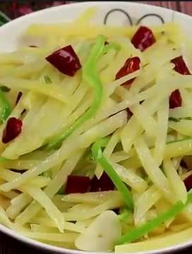 土豆丝这么炒，酸辣脆爽真开胃！