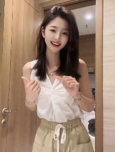 可爱小姐姐「小李同学」甜美穿搭居家浅跳 网友:笑容都那么甜