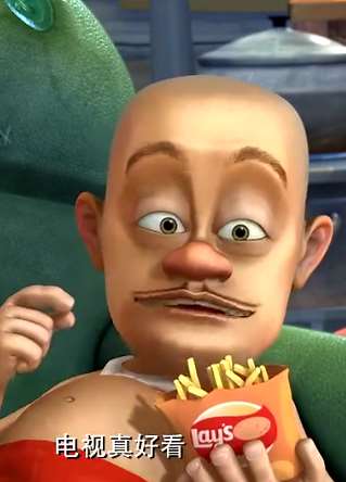 熊出没：李老板给光头强放假，光头强整天好吃懒做变成大胖子!