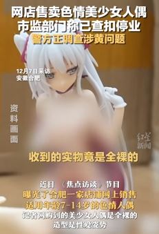 合肥一企业网店售卖色情人偶涉黄被停业