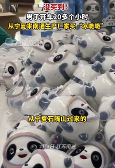 男子开车20多小时到南通只为买冰墩墩