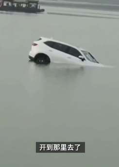 重庆一夫妻因琐事吵架，丈夫将自家轿车推下涪江