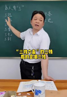 抖音网红「陈老斯」搞笑：关于数字"三"的历史知识