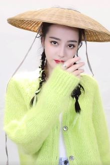 迪丽热巴斗笠变装 李长歌同款斗笠