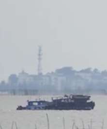 洪泽湖海市蜃楼景象疑为老子山