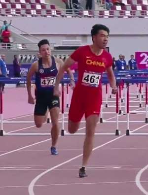 亚锦赛110米栏谢文骏13秒21夺冠，打破刘翔纪录！
