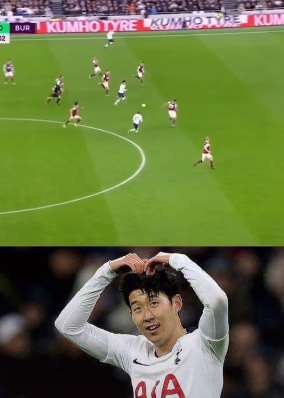 孙兴慜狂奔连过数人当选英超历史最佳进球