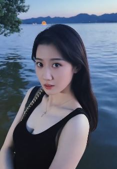 小姐姐「小晗同学」傍晚游西湖，景美人更美！网友：被你电到了！