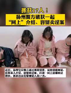 扬州警方破获一起网上招嫖卖淫案