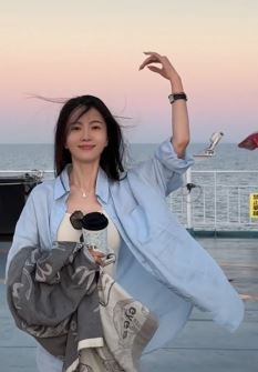 漂亮小姐姐「小六一呀」分享海上随拍，景色令人陶醉！