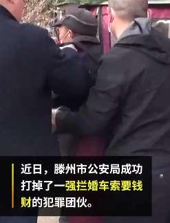 山东警方打掉一强拦婚车索要钱财犯罪团伙