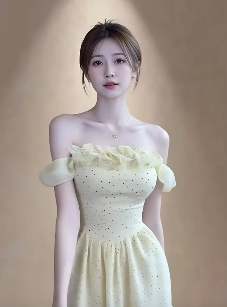 气质小姐姐「小西柚」穿露肩美裙居家浅跳，你就说美不美！