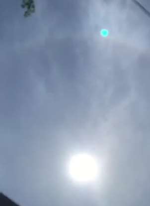 北京现罕见日晕 光线穿过云层画面真美