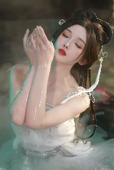 网红美女「仓大佬」上演水中湿身诱惑,配文:人妖殊途,天道无情