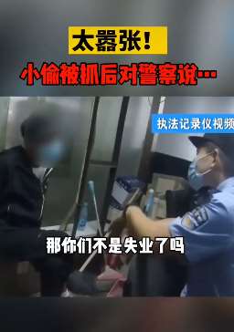 北京地铁9号线现一嚣张小偷怼警察