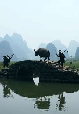 桂林有座清代状元桥 春耕时节会吸引大批游客打卡