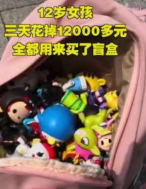 12岁女孩偷拿妈妈上万元买盲盒 找店家协商后同意退还一部分