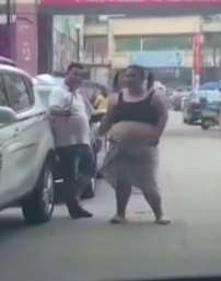 300斤女子哗众取宠被抓