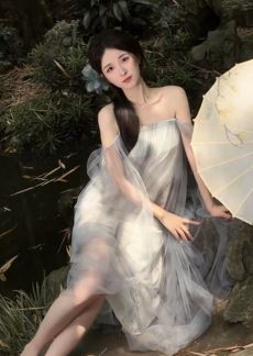 网红小姐姐「绾绾想开了」纯欲穿搭分享景区随拍，拥有百万粉丝是有道理的！