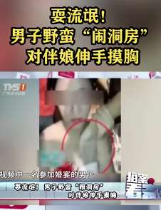 男子野蛮"闹洞房" 对伴娘伸手摸胸