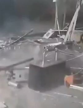 北京通州区一新开餐饮店燃气管道试气时发生爆炸