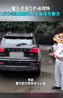 自作聪明！司机撞伤老人后伪装成路人报警 并误导警方调查