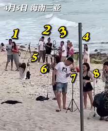 三亚海滩网红扎堆直播