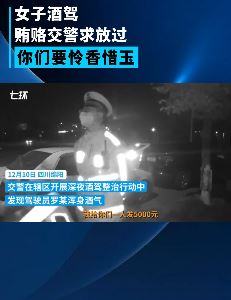 女子酒驾欲贿赂交警每人5千求放过