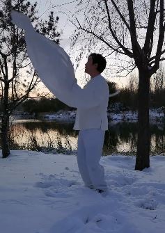 李玉刚腊八雪地上演水袖舞 网友：一招一式尽显东方美！